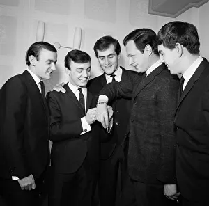 Merseybeat Prints: Gerry and the Pacemakers, who, on their way from Hanley in Staffordshire to Ipswich to