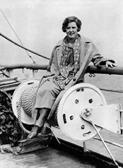 Swimmer Prints: Gertrude Ederle, who became the first woman to swim the English Channel in 1926
