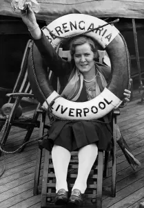 Gertrude Ederle, who became the first woman to swim the English Channel in 1926