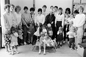 Getting to know each other are these mothers and toddlers who met at a new club held for