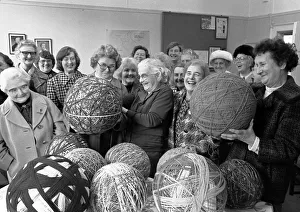 Knitting Prints: A giant ball of wool proved a winner for Halford Thursday Club in a competition organised