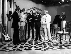 Still Prints: The three Gibb brothers of the Bee Gees pop group and fellow band members Vince Malouney