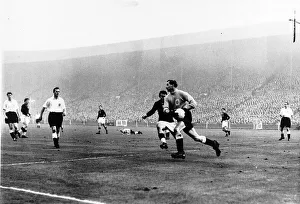 00241 Prints: Gil Merrick, goalkeeper for Birmingham City and seen here playing for England, 1953
