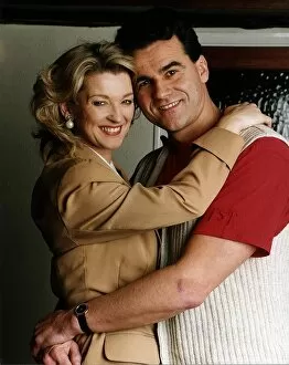 Images Dated 30th January 1994: Gillian Taylforth actress and boyfriend Geoff Knights