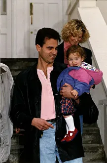 Gillian Taylforth Leaving her Highbury home with boyfriend Geoff Knights