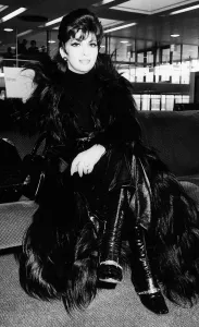 Gina Lollobrigida Italian actress at Heathrow airport 1970
