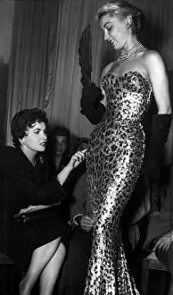 Core200 Prints: Gina lollobrigida the italian actress before the premiere of her film le grande Jeu