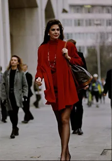 Gina Tolleson of the United States, who won the Miss World beauty contest in 1990