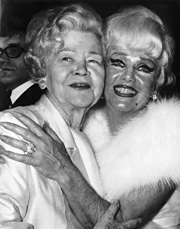Ginger Rogers is congratulated by her mother, Lela Rogers, left