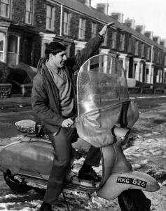 Scooter Prints: Giorgio Chinaglia, who moved to Cardiff as a young child with his family from Italy