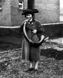 One Girl Only Prints: The girl horn blower: Ripons famous horn must always be sounded at curfew