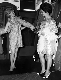 Feather Boa Prints: The girls admiring the dresses which they selected at the nLady Jaynei boutique