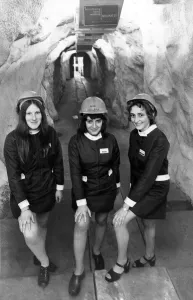 Mountain Prints: Girls at Cruachan Dam. The Cruachan Dam is a pumped-storage hydroelectric dam