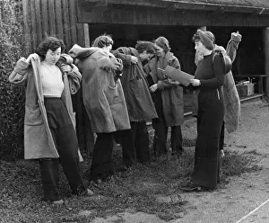 Air Raids Prints: These girls in an Essex coastal town have joined a roof spotters corps