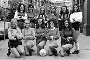 Eleven girls this morning lined-up dressed in the colours of their favourite football