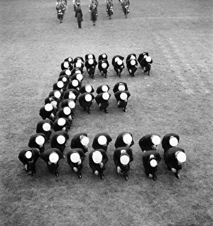 Formation Prints: Girls of the three Services (WRNS, WRAC, WRAF) are being trained at Wilmslow for a
