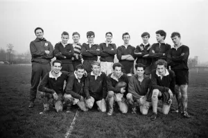 01234 Prints: Girls versus boys rugby match between students of North West London Polytechnic