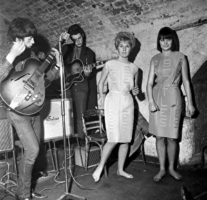 Core08 Prints: Girls wearing Beatles dresses at the Cavern Club in Liverpool, December 1963