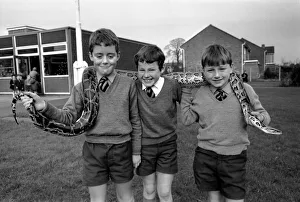 After giving the children at Wellgreen Primary School, Hale, a lecture on wild animals