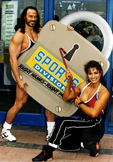 Gladiators Wolf and Scorpio opening Sports Division shop East Kilbride