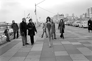 Glamour model Felicity Jane wearing the Thong in Brighton (Saturday)