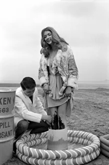 Glamour / Unusual / Humour: New detergent for removal of oil publicity stunt. Miss U. K