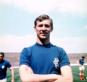 Striker Prints: Glasgow Rangers player Alex Ferguson at Glasgow Football Club