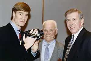 1995 Prints: Glasgow Rangers present and past captains at the Rangers Rally held in Glasgow Concert
