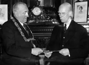 Glasgow shipping magnate Sir William Burrell who had an obsession for paintings