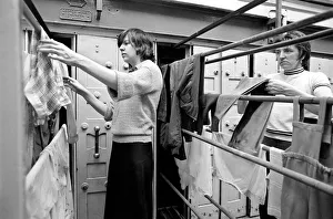 Glasgow Steamies. General scenes of women doing the laundry in a steamies in the Gorbals