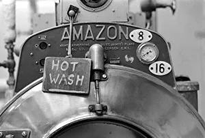 Glasgow Steamies. General scenes of women doing the laundry in a steamies in the Gorbals