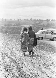 Rural Scene Prints: The Glastonbury Fayre of 1971, a free festival planned by Andrew Kerr