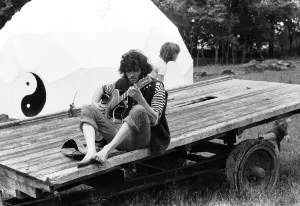 The Glastonbury Fayre of 1971, a free festival planned by Andrew Kerr