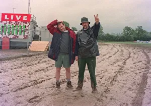 Glastonbury Festival 1997 with DJs Mark Radcliffe and Marc Riley from the Radio One