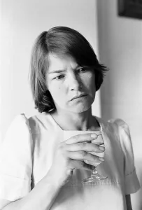 Glass Prints: Glenda Jackson, actress, toasts to the success of the Old Vic theatre