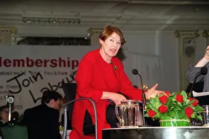 Glenda Jackson at the Grosvenor Hotel where she was meeting prospective members of