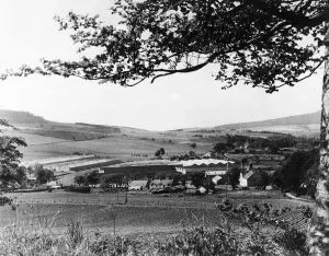 Whiskey Prints: Glenfiddich Distillery whisky industry view countryside farm land rural
