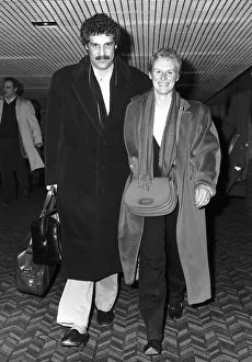 Glenn Close actress who starred in Fatal Attraction arriving at Heathrow with lover John