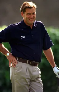 Glenn Hoddle England Manager plays golf June 1998 on rest day during the World Cup