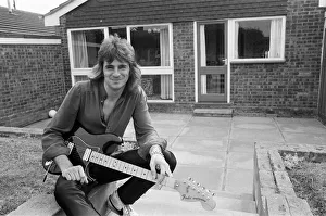 Glenn Tipton, member of heavy metal rock group Judas Priest, pictured at home