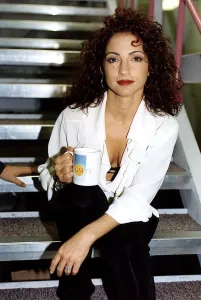 Gloria Estefan american singer pictured at GMTV studios where she is a star guest this