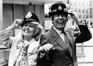 Images Dated 17th March 1987: Gloria Hunniford TV Presenter and Derek Jameson linked up to launch a drive against crime