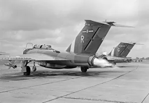 01149 Prints: Gloster Javelins of No. 25 Squadron line up on the apron at RAF Waterbeach