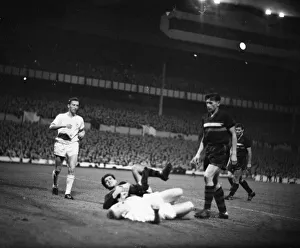 A goal incident during the Tottenham Hotspur v Gornik Zabrze European Cup tie played