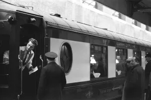 The Golden Arrow Pullman leaving London Victoria 5th January 1965