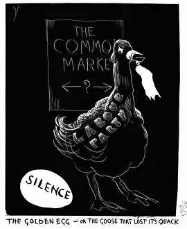 The Golden Egg - Or the goose that lost its quack. Arthur Wragg cartoon for