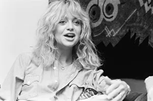 Comic Prints: Goldie Hawn, American actress, in the UK to promote new film, Private Benjamin