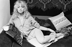 Goldie Hawn, American actress, in the UK to promote new film, Private Benjamin