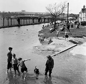 Good Friday scenes in Eynsford, Kent. 19th April 1957