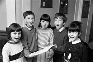 In good voice, Mirfield Knowl First School youngsters, from left: Laura Coates